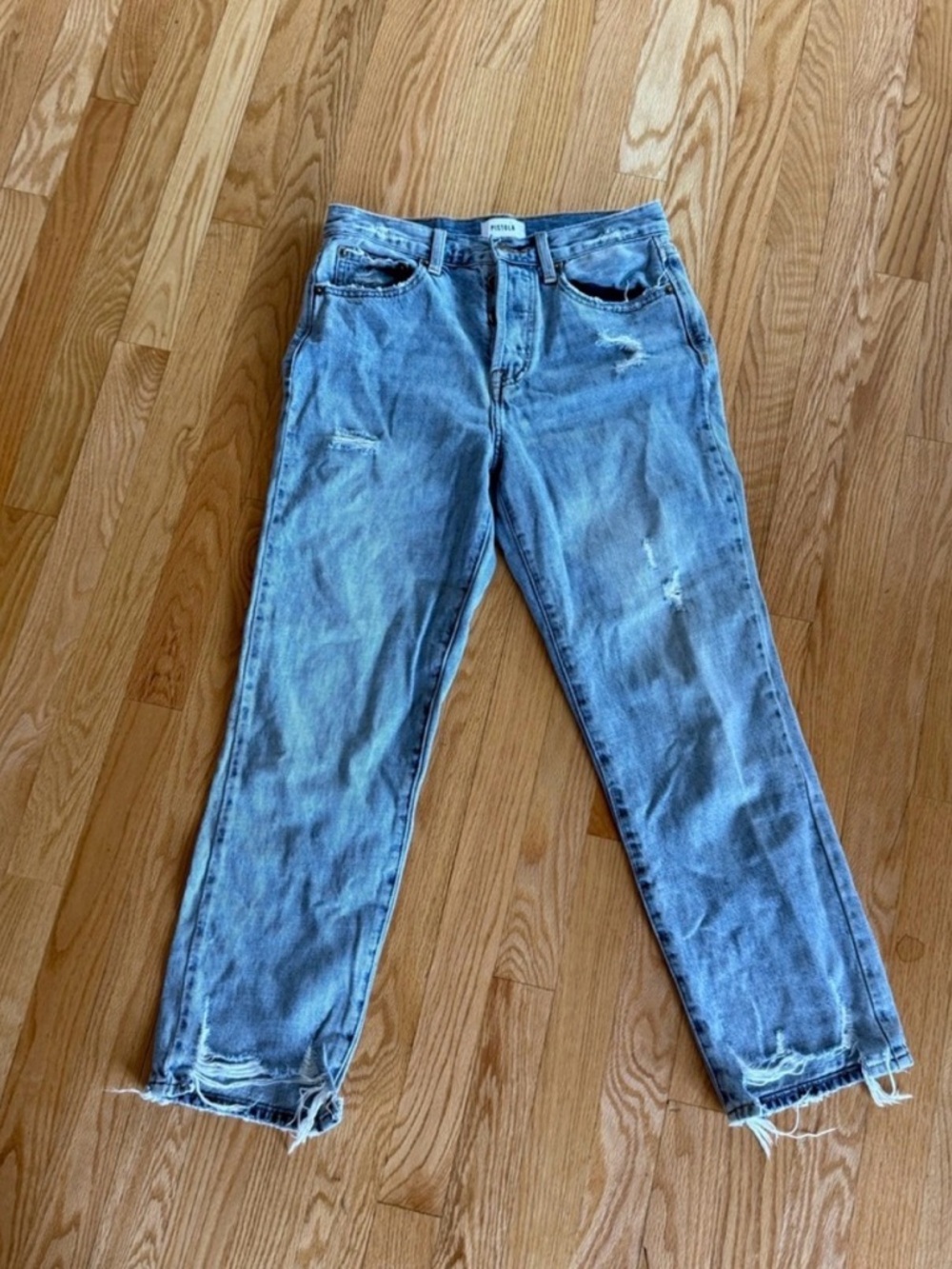 pistola Charlie High Rise Straight Leg Jean